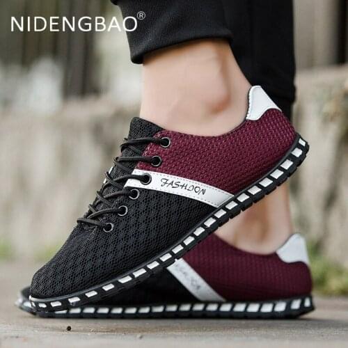 Fashion Men Sneakers Mesh Casual Shoes Lac-up Mens Shoes Lightweight Sports Shoes Walking Sneakers Breathable Loafers Shoes
