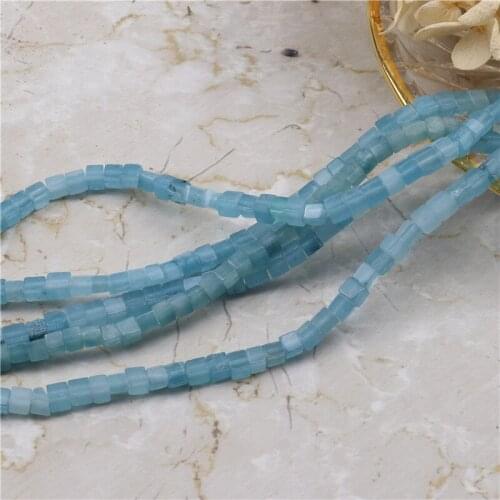 Natural Turquoise Blue Quartz Gemstone 2*4mm Rondelle Spacer Loose Stone Beads Jewelry Craft Making