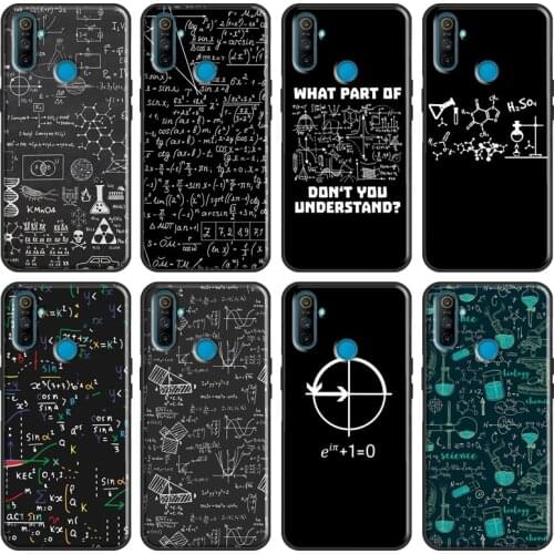 Science Math Physics Formulas Soft For OPPO Realme 7 Pro 6 X7 X50 C11 C3 GT Case For OnePlus Nord 8T 7T 8 Pro Phone Cover