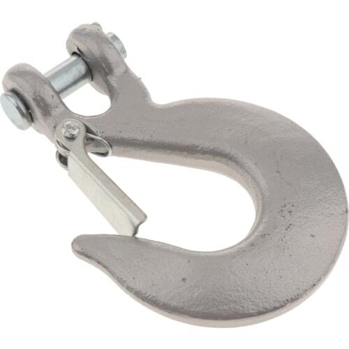 Portable Winch C-Hook 3/8 Inch Silver Half-Linked Winch Hook /Latch for ATV UTV Winches 12000 Lbs