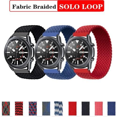 20mm/22mm band For Galaxy Watch 3 45mm/46mm/42mm/active 2 Samsung Gear S3 Frontier Nylon Bracelet Huawei watch GT 2 2e pro strap