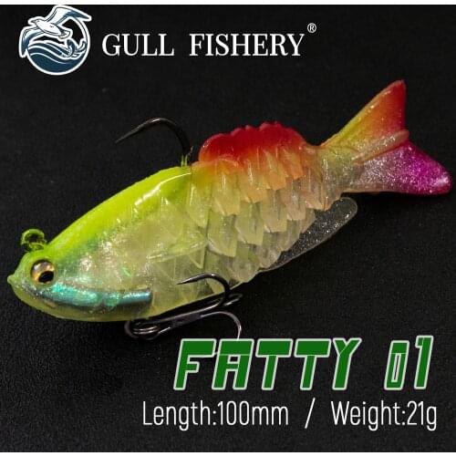 GULL FISHERY 100mm 21g Fishing lure Jigging Shad Carp Pike Bass Streamer