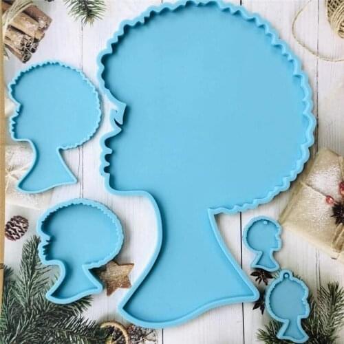 Human Head Decoration Silicone Mold Interesting DIY Resin Tools for Home Bag Decorative Pottery & Ceramics LBShipping