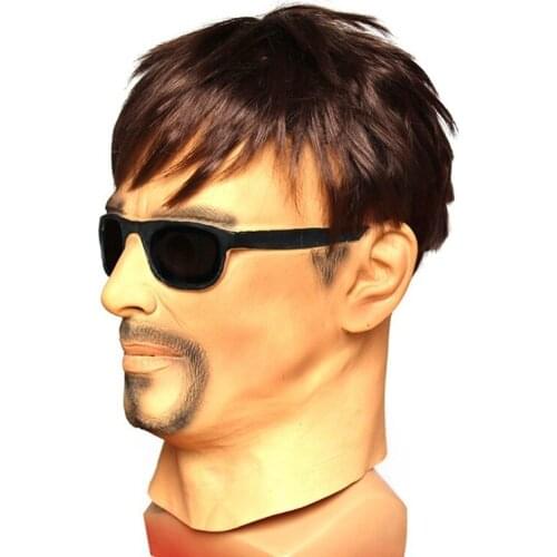 1pc Underworld Boss Cosplay Scary Carnival Latex Head Mask Gruesome Costume Cosplay Props Horrible Gangster Socie Funny Masks