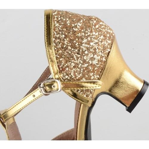 Sexy Heels Bling Comfort Shoes for Big Size Women Gold Silver Heels Fashion Ladies Elegant Shoes Dance Shoes Women Kitten Heels