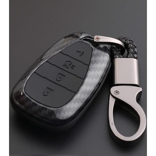 CARBON FIBER PRINT CAR REMOTE KEY BAG HOLDER CASE FOR CHEVROLET MALIBU EQUINOX CRUZE CAMARO 2016 2017 2018 ACCESSORIES