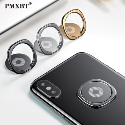Universal Finger Ring Phone Holder On Mobile Phone For Xiaomi Huawei Honor Plating Adhesive 360 Rotatable Holder Stand Bracket