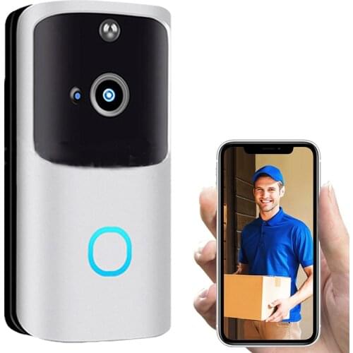 WiFi Wireless Video Doorbell Two-Way Talk Smart PIR Door Bell Security Camera HD Call Intercom Video-Eye Home Security Cameras