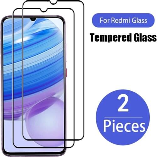 2Pcs Full Cover Tempered Glass For Xiaomi Redmi Note 9 8 8T 7 9S Pro Screen Protector For Redmi K30 8A 8 7 7A 9 9A 9C Glass