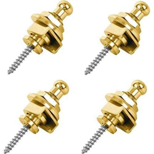 4PCS Guitar Strap Locks and Buttons Quick Release Security Straplocks for Electric Acoustic Guitar Replacement