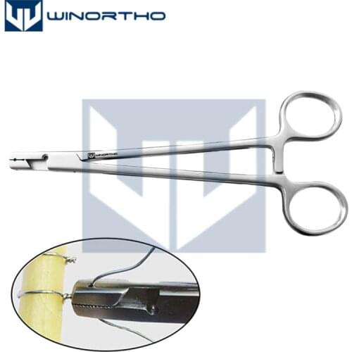 Wire tightener 160mm length veterinary pet orthopedic equipment animal instruments Shear Cutter wire twister clamp forceps