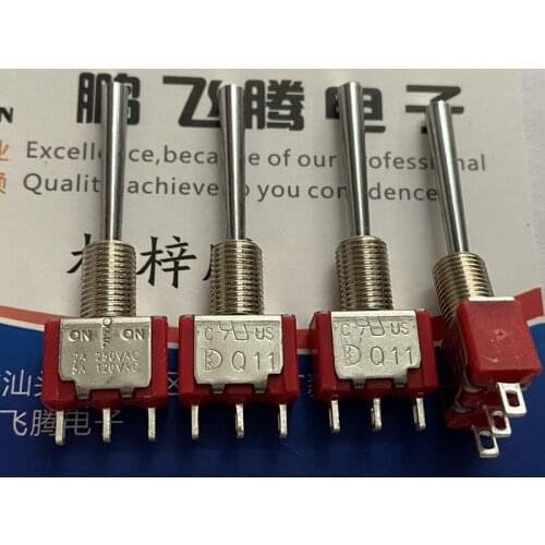 1PCS Taiwan Dailywell Q11 1MS3T5B1M1QES toggle switch 3 feet 3 gears shaking head rocker arm toggle switch long handle 21mm