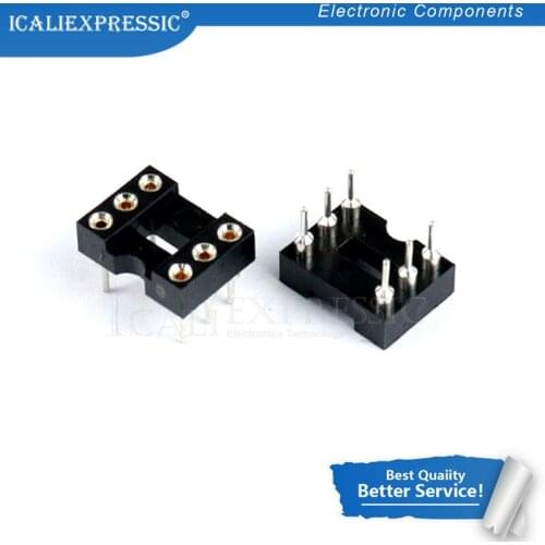 20PCS DIP-6 Round Hole 6 Pins 2.54MM DIP DIP6 IC Sockets Adaptor Solder Type IC Connector