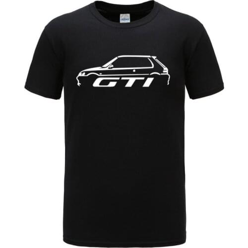 2021 new Cotton 106 205 GTI INSPIRED CLASSIC CAR T-SHIRT S-4Xl T Shirt Tops Printed Male Casual S-2XL
