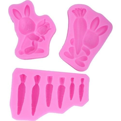 6.7*4*1.4CM DIY Sugar Craft Cake Vintage Carrot Silicone Mold Fondant Mold Cake Decorating Tools Gum Paste Mold