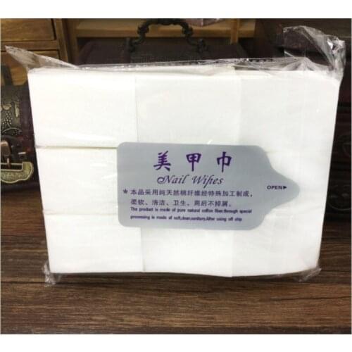 900PCS Nail Tools Bath Manicure Gel Nail Polish Remover Lint-Free Wipes Cotton Napkins For Nails 100pack