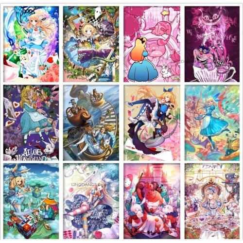 5d Diy Diamond Painting Disney Princess Snow White Alice In Wonderland Diamond Mosaic Embroidery Cross Stitch Home Decor Gift