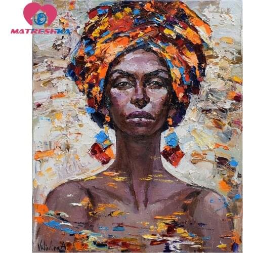 Diamond embroidery Africa lady 5d diamond painting full drill square diamond mosaic paintings cross-stitch kits diy kit crafts