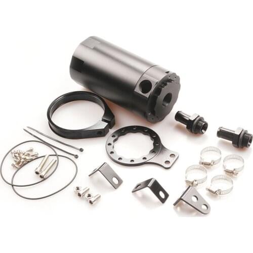 1Set Car Racing universally Aluminum Flapper type oil pot for ventilating machine Oil Catch Can Reservoir Tank / Oil Tank kit