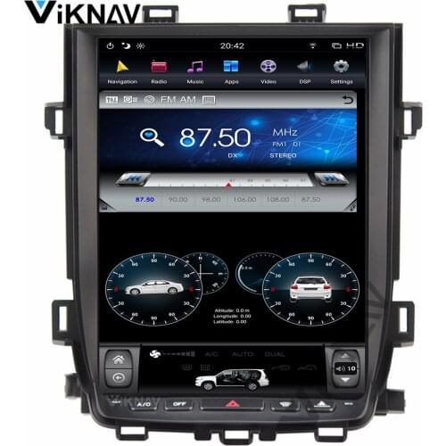 Car multimedia radio player for Toyota Alphard AH20 2010-2014 auto DVD player vertical screen GPS Navigation 12.1 inch Android