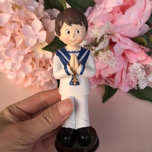 Figure cake child Communion sailor anchor 14cm
