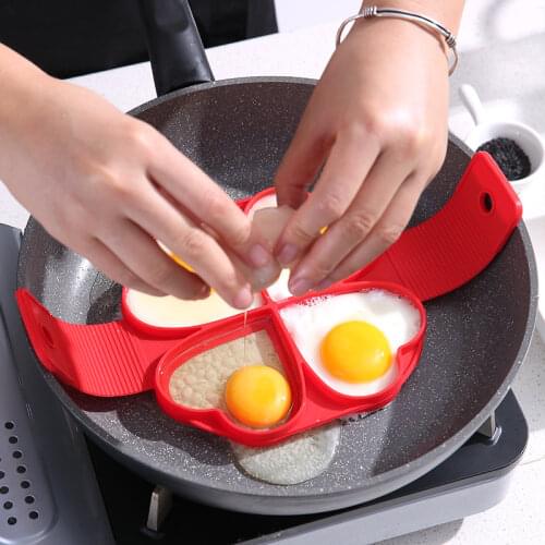 Egg Pancake Maker Mold Silicone Egg Cooker Fried Egg Shaper Ring Nonstick Pancake Omelet Moulds for Kitchen Baking Accessories