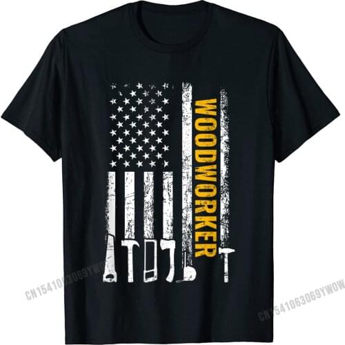 American Flag Woodworker Carpenter Funny Woodworking T-Shirt Camisas Men Latest Men Top T-Shirts Cotton T Shirt 3D Printed