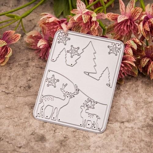 Metal Christmas deer cutting dies Stencils for DIY Scrapbooking photo album Decorative Embossing DIY Paper Cards