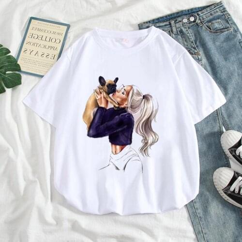 Russian Girl Fashion Summer Tops T Shirt Female Beautiful pattern printing Short Sleeve Tee Casual Harajuku Women T-shirt
