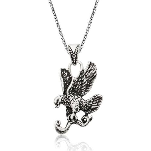 Silver Eagle Men 'S Necklace