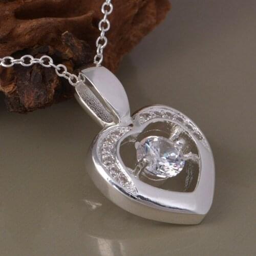 Wholesale High quality silver plated Fashion jewelry chains necklace pendant WN-1155