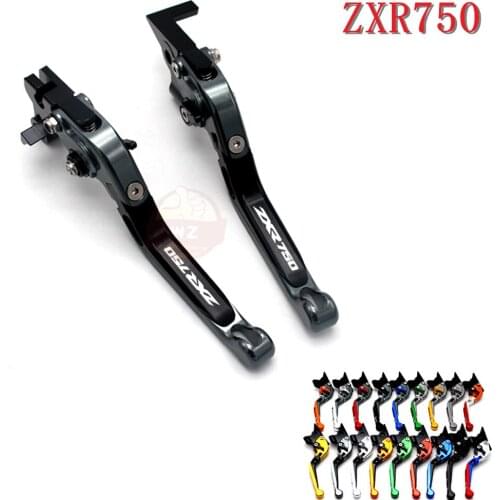 For Kawasaki ZXR750 ZXR 750 1989-1995 Adjustable Brake Levers Adjustable Folding Bicycle CNC Clutch Levers