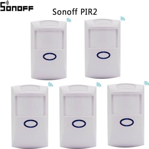 5pcs Smart Home Alarm Security Sonoff PIR2 433Mhz RF PIR Motion Sensor Wireless Automation System work with sonoff rf bridge