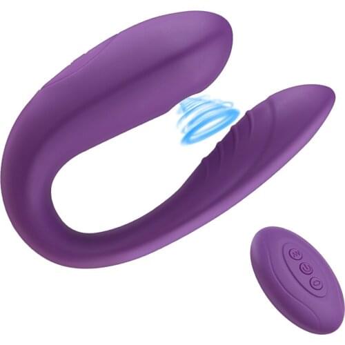 U shape Vagina Sucker Double Vibrator Clitoris Stimulator Dildo Vibrator For Women Oral Sex Adults Sex Toys For Couples 10 Speed