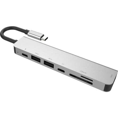 USB C 3.1 HUB USB-C to HDMI 4K/30Hz USB 3.0 SD/TF Card Reader Adapter Dock For Macbook Pro Laptop Accessories USB Splitter HUB