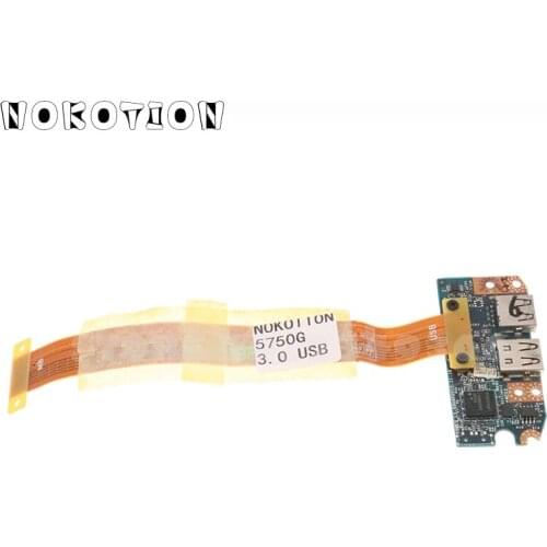 NOKOTION USB Board For Acer Aspire 5350 5350G 5750 5755 NV57H NV57H26U P5WS0 Q5WV1 Q5WS1 LS-6904P LF-6901P USB 3.0 board