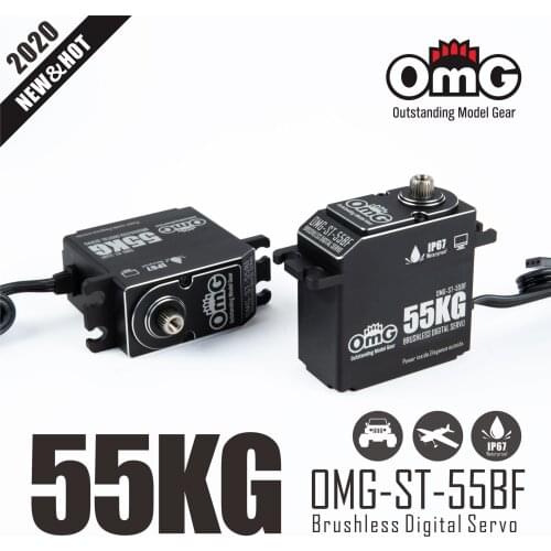 OmG 40KG Waterproof IP67 CNCHigh Voltage Digital Brushless Motor High Voltage servo Fit for 1:8 RC Vehicle and Above 60CC Large