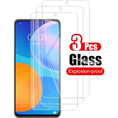 3Pcs Tempered Glass For Huawei P smart 2021 Screen Protector Shield For Huawei Psmart 2021 6.67inches Protective Glass Film 9H
