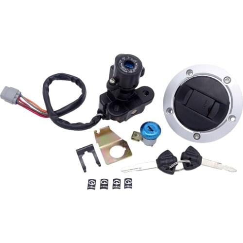 Motorcycle Ignition Switch Fuel Tank Cap Cover for Suzuki GSXR600 2006-2018 GSXR750 2006-2018 GSXR1000 2005-2018 Seat Keys Lock