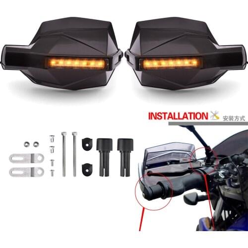 Motorcycle HandGuard Proguard System Guard Protector With Signal Light For YAMAHA tdm 900 850 mt125 mt03 mt01 mt 125 03 01 xt660
