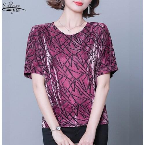 Plus Size Silver Golden Shine Womens Blouse Fashion New Elegant Shiny Sequin Blouse Tunic Glitter Shirt Tops Women Blouse 15768