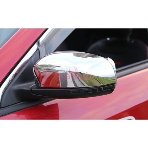 2017 2018 Chrome Car Styling Door Mirror Cover Rearview Overlay Rear View Panel Trims For Jeep Compass Accessories