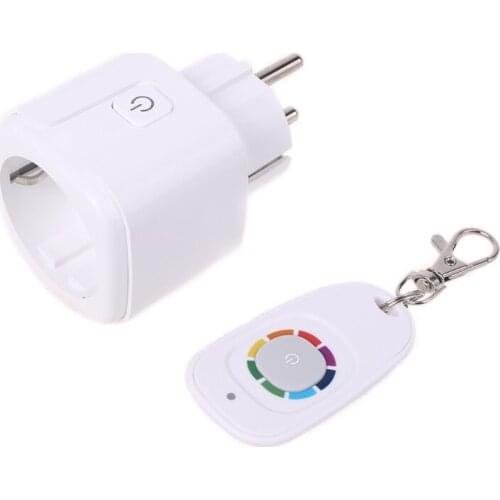 2021 New 433mhz Wireless RF Remote Control Home Office Smart WiFi Power Timer Socket Outlet EU Plug