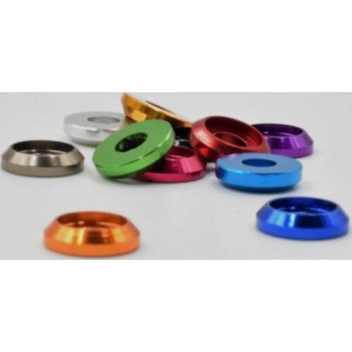 10pcs M2 M2.5 M3 m4 m5 m6 colourful Aluminum cup head washer for button head screw
