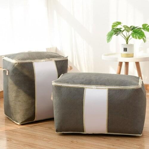 9PCS / LOT Nonwoven Quilt Storage Bag Portable Clothing Blanket Organizer Bag Travel Bedroom Storage