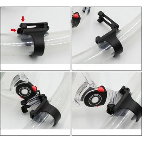 Swimming Diving Snorkel Breathing Tube Buckle Clip Holder Clasp Mount Accessories