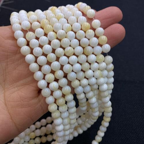 Natural Freshwater Shell Beads Fashion Gem Loose Beads for Handmade DIY Jewelry Necklace Bracelet Jewelry Accessories