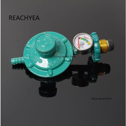 Household bottled liquefied petroleum gas regulator shockproof oxygen pressure regulator cylinder gauge gas burner repair parts