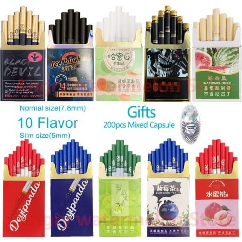 Tea smoke mixed flavor men and women health cigarettes do not contain nicotine and tobacco filter fruit chocolate