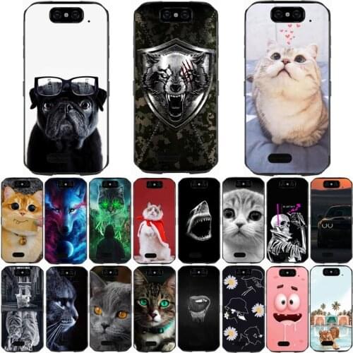 For Blackview BV9500 Pro Case Wolf Silicon TPU Fundas for Blackview BV9500 Cat Animal Shell Bag Housing Phone Cases